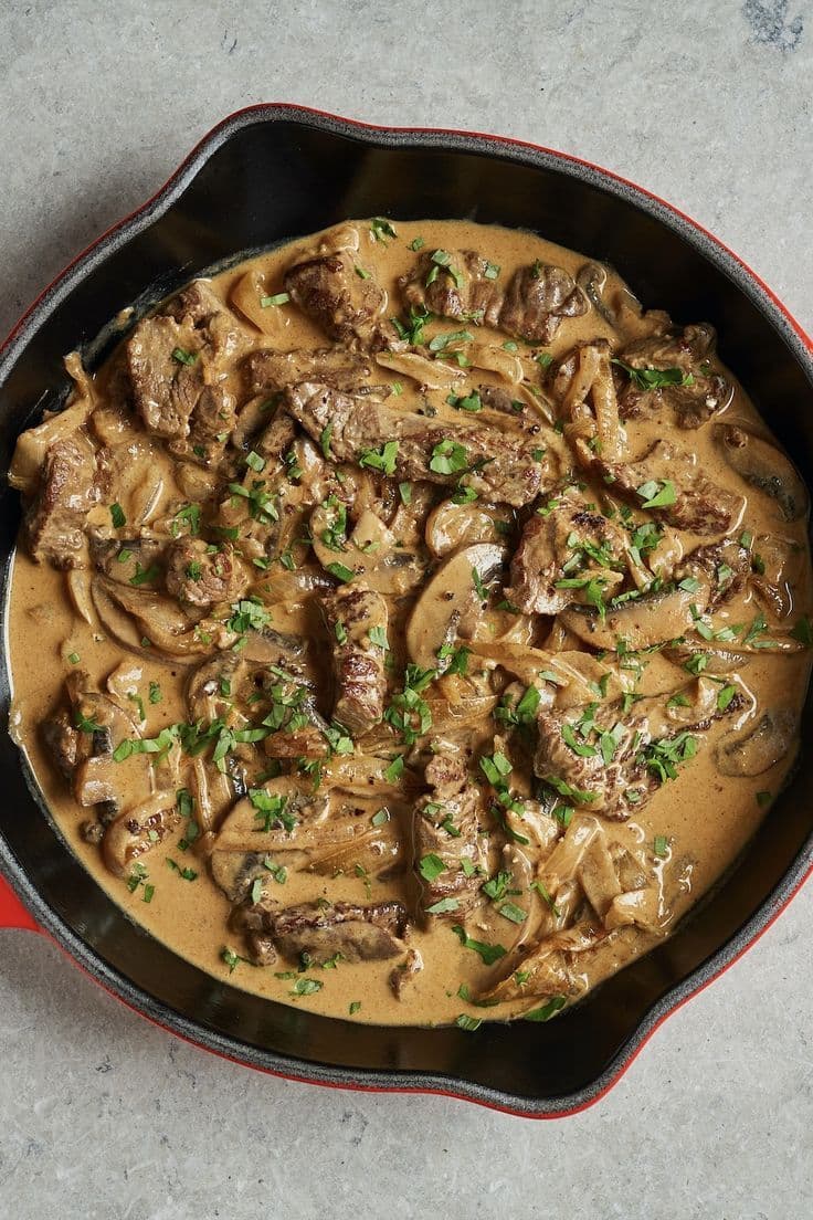 Beef Stroganoff